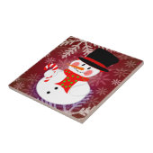 Snowman Tegeltje (Zijkant)