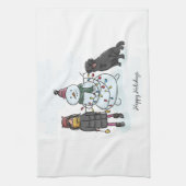 Snowman Theedoek (Verticaal)
