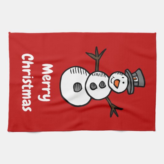 Snowman Theedoek (Horizontaal)