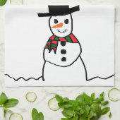 Snowman Theedoek (Gevouwen)