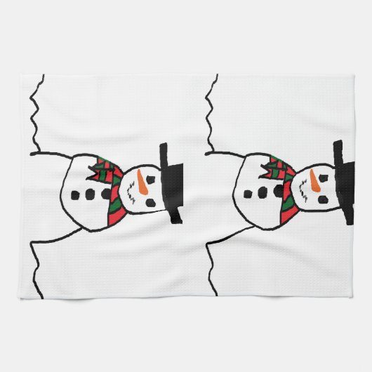 Snowman Theedoek (Horizontaal)