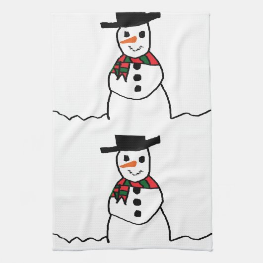 Snowman Theedoek (Verticaal)