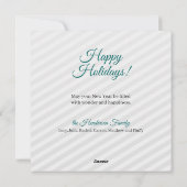 Snowman Thema voor kerstbericht Feestdagenkaart (Achterkant)