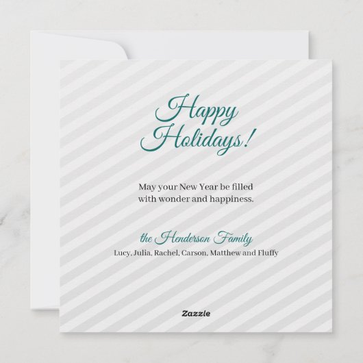 Snowman Thema voor kerstbericht Feestdagenkaart (Achterkant)