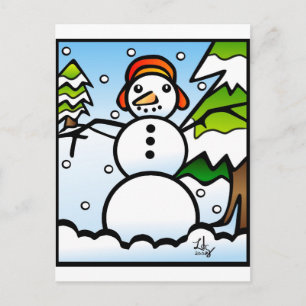 Snowman Tiffany briefkaart
