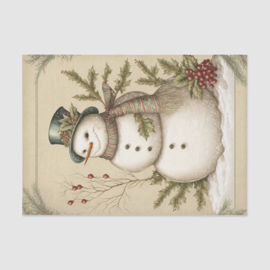 Snowman Tissuepapier (Voorkant)