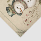 Snowman Tissuepapier (Detail)