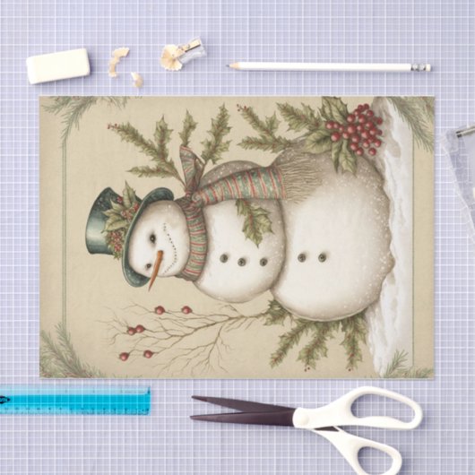 Snowman Tissuepapier (Craft)