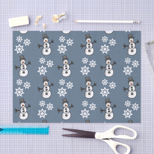 Snowman Tissuepapier (Craft)