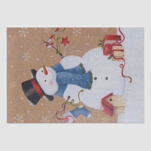 Snowman Tissuepapier (Voorkant)