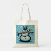 Snowman Tote Bag (Achterkant)
