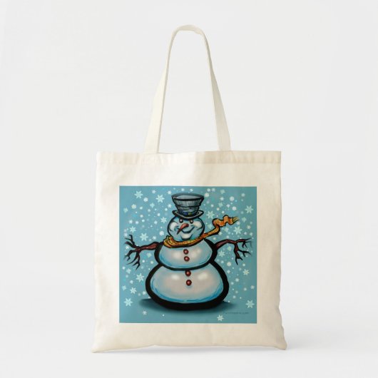 Snowman Tote Bag (Voorkant)