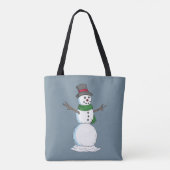 Snowman Tote Bag (Achterkant)