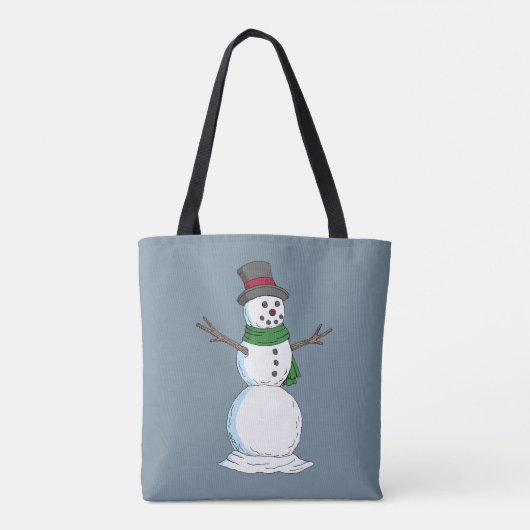Snowman Tote Bag (Achterkant)