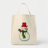 Snowman Tote Bag (Voorkant)