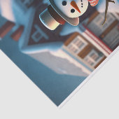 Snowman Town Illustration Small Tissuepapier (Detail)