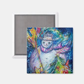 SNOWMAN, TOYS EN CHRISTMAS TREE MAGNEET (Voorkant / Achterkant)