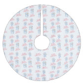 Snowman Tree Skirt Kerstboom Rok (Voorkant)