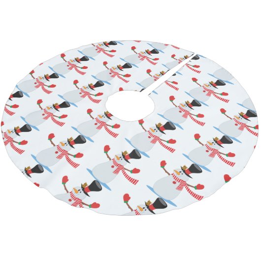 Snowman Tree Skirt Kerstboom Rok (Gekanteld)