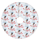 Snowman Tree Skirt Kerstboom Rok (Voorkant)