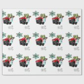 Snowman Truck Wrapping Paper van Snowman Cadeaupapier (Vlak)