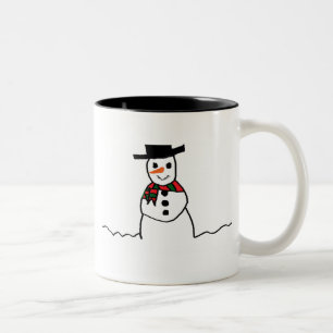 Snowman Tweekleurige Koffiemok