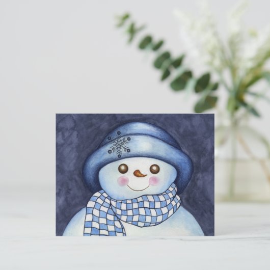 Snowman Uitnodiging (Staand voorkant)