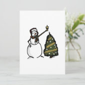 Snowman Uitnodiging (Staand voorkant)