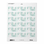Snowman | Vakantie Adresetiketten Etiket (Full Sheet)