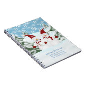 Snowman: Vakantie voor het maken van een lijst met Notitieboek (Rechterzijde)