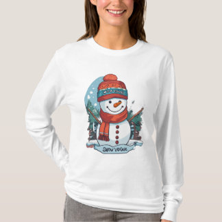 Snowman vector T-shirt
