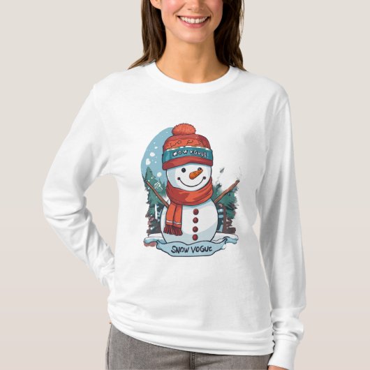 Snowman vector T-shirt (Voorkant)