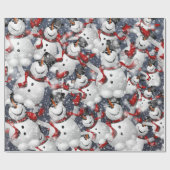 snowman-verpakkingspapier cadeaupapier (Vlak)