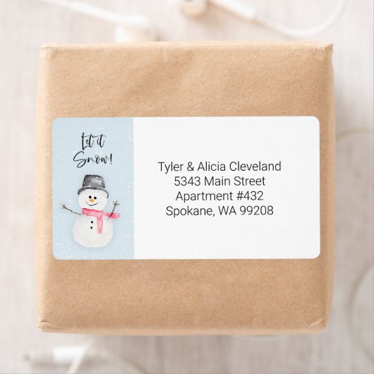 Snowman Verzendlabel (Insitu)