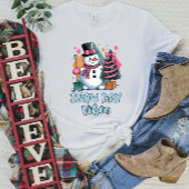 Snowman Vibes T-shirt voor dames