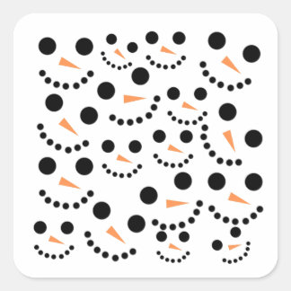 Snowman Vierkante Sticker