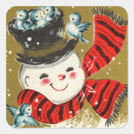 Snowman | Vierkante Stickers