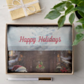 Snowman Vintage-kerstcadeaupapier Tissuepapier (Geschenk)