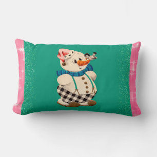Snowman Vintage Kerstmis Kussen