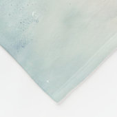 Snowman Vintage kerstscene Fleece Blanket (Hoek)