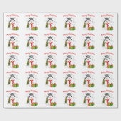 Snowman voor de kinderen cadeaupapier (Vlak)