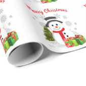 Snowman voor de kinderen cadeaupapier (Rol Hoek)