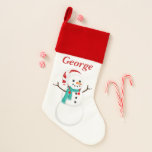 Snowman voor kerstmis toevoegen bericht uitzetten kerstsok<br><div class="desc">ontwerp op www.etsy.com/Shop/EverythingNice</div>