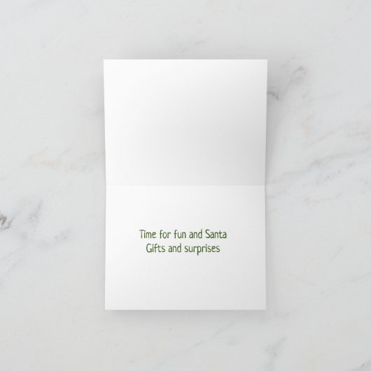 SNOWMAN VOOR MIJN NEPHEW IN CHRISTMAS KAART (Binnen)