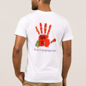 Snowman vooraan, Wij R1 Rood (Kerstmis) Logo T-shirt (Achterkant)