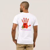 Snowman vooraan, Wij R1 Rood (Kerstmis) Logo T-shirt (Achterkant volledig)