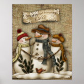 Snowman vrienden poster (Voorkant)