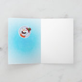 Snowman vrolijke kerst Kaart vieren (Binnen)