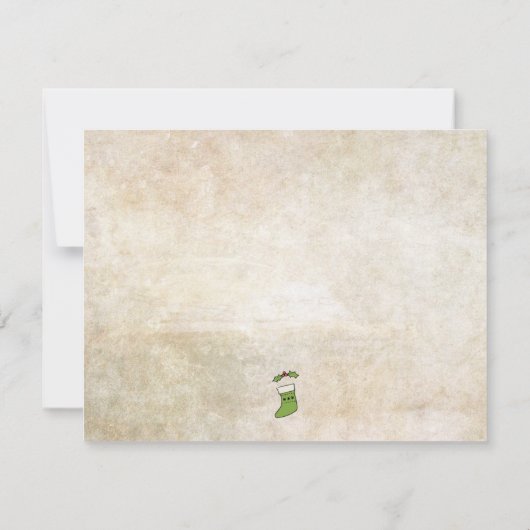 Snowman Vul de blanco dank u uw opmerking / vakant Notitiekaartje (Achterkant)