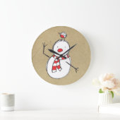 Snowman Wall Clock Grote Klok (Huis)